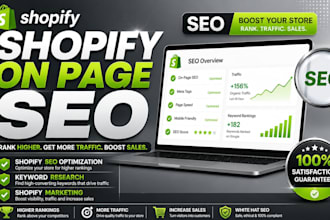 do ecommerce SEO for shopify store to boost traffic sales and rankings