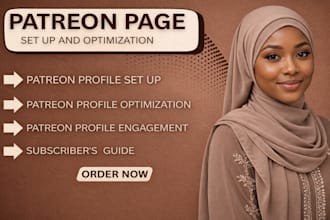 create, set up and promote your patreon page for consistent income