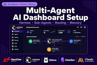 setup openclaw multi agent dashboard hermes sub agents routing obsidian claude