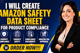 create amazon safety data sheet for product compliance