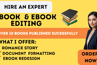 format edit and design professional author website