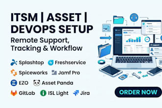 splashtop freshservice spiceworks jamf pro ezo asset panda gitlab isl light jira