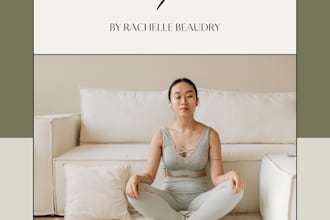 design a weekly, monthly, yoga, reflection, and spiritual planner in canva