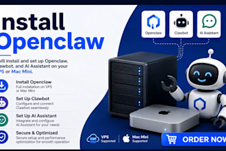 install and set up openclaw, clawbot, and ai assistant on vps or mac mini