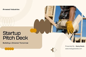 design construction startup pitch deck construction company investor deck