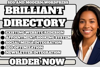 brilliant directory website, membership website, business directory website