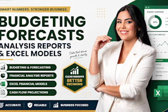 create budgeting forecasts analysis reports and excel models