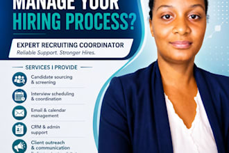 source and screen qualified candidates for your company
