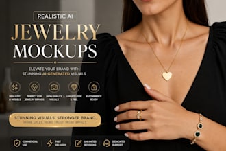 create realistic ai model mockups for your jewelry or clothing brand