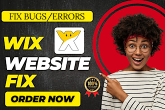 fix wix website issues, bugs, errors, mobile and responsive problems fast
