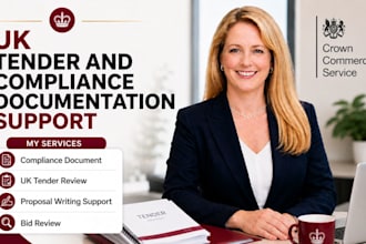 review UK tender compliance bid writing and proposal review
