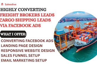 generate freight broker leads cargo shipping logistics leads via facebook ads