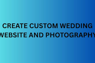 design wix wedding website and rsvp website