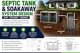 design professional septic tank and soakaway systems for residential buildings