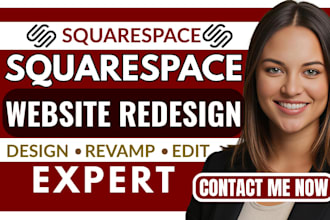 design, redesign or revamp your squarespace website