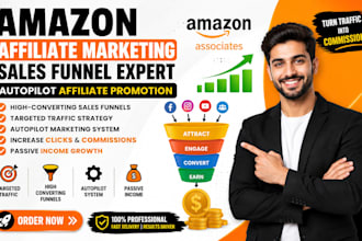 amazon affiliate marketing, autopilot amazon affiliate promotion sales funnels