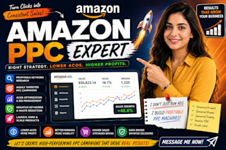 setup manage amazon ppc optimize amazon ppc campaign amazon ads amzon fb ads ppc