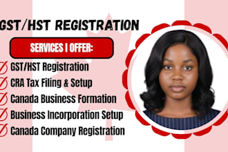 do canada company registration, incorporation, gst hst, cra filling, canada tax