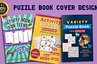 design custom word search puzzle book interiors and covers for amazon kdp