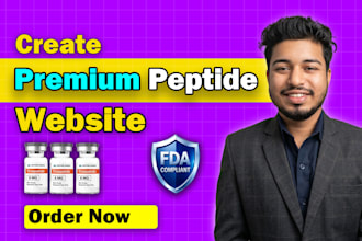 build fda compliant peptide or research peptide website or peptide store