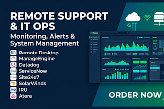 do remote desktop manageengine datadog servicenow site24x7 solarwinds iru atera