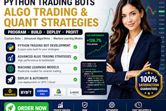 build advanced quant trading algorithms and machine learning model in python mt5