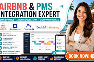 integrate airbnb booking com cloudbeds beds24 and hostaway pms
