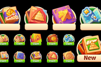 create game icon, roblox icon, 2d game assets, game UI