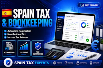 help with spain autonomo registration, non resident tax and bookkeeping