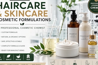 skincare cosmetics chemist haircare formulation