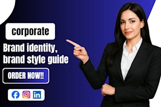design a professional logo, brand book, and corporate brand identity guidelines