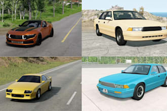 build custom beamng mods vehicles, track and map and convert mods