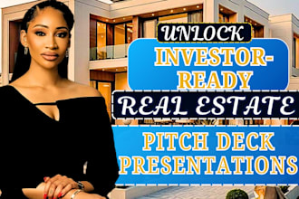 investor ready real estate pitch deck real estate presentation real estate ppt