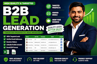do b2b lead generation and targeted email list building
