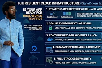 architect a high resiliency digitalocean cloud infrastructure for product apps