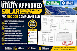 design utility approved solar interconnection package and nec 705 sld
