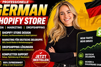 design german shopify store, german shopify marketing, german dropshipping store