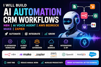 claw n8n ai automation crm workflow ai voice agent aws bedrock make zapier