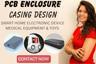 design print ready pcb board and 3d electronic enclosure design for smart device