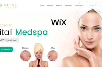 design wix med spa botox clinic cosmetic clinic skincare clinic laser clinic web