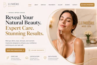design wix med spa botox clinic cosmetic clinic skincare clinic laser clinic web