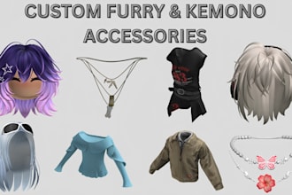 design premium roblox furry streetwear clothing, hoodies and ugc fashion