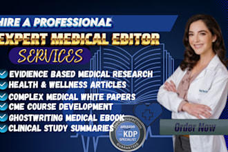 do medical proofreading editing and healthcare content writing