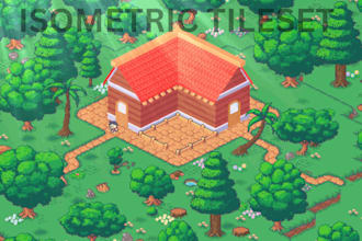 create pixel isometric game assets retro pixel art tileset, tilemap for 2d games