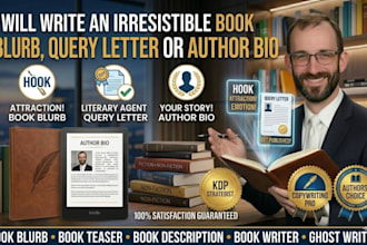 write an irresistible book blurb, query letter or author bio