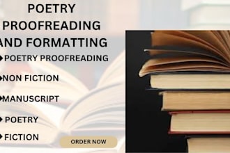 proofread your poetry fiction and non fiction