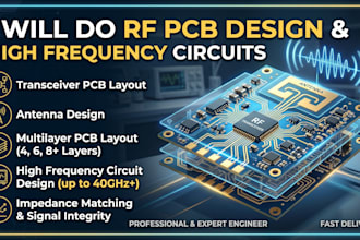 rf pcb design, transceiver layout, antenna, multilayer layout high frequency pcb
