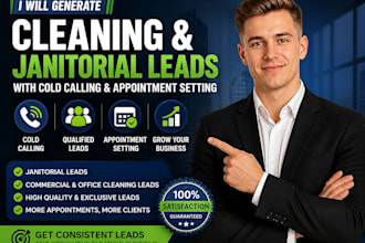 generate high quality cleaning and janitorial leads using cold calling