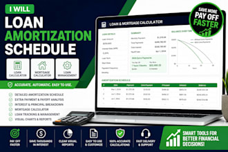 loan amortization schedule, loan calculator, mortgage calculator loan management