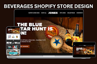 design soft drinks shopify store beverages website  energy drinks store